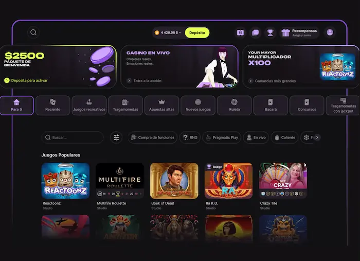 Cloudbet Casino Argentina games